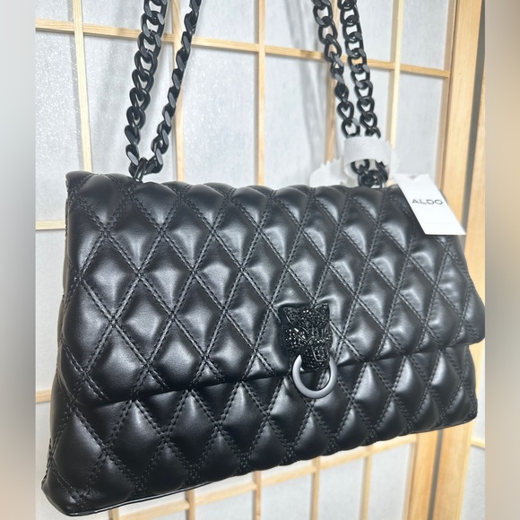 NWT Aldo Sparo Crossbody Black Bag - Picture 6 of 10